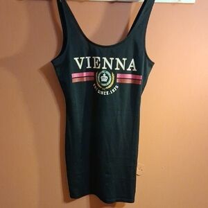 Vienna Black Tank Top